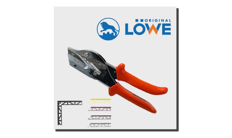 LOWE 3804 建築/木工/電工/工業用万能鋏 アンビル（台形刃付 マイナー鋏）